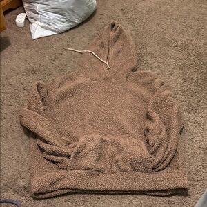 Cozy Brown Sherpa Hoodie